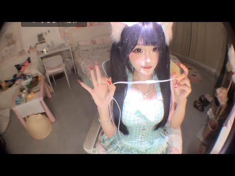 ASMR Ear Cleaning + Wet Mouth Sounds + Scratching Mic