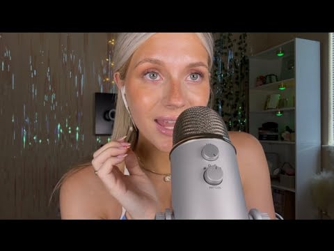 ASMR Guess The Trigger Word Game (Extra Clicky Whisper, Semi Inaudible, Face Pampering)