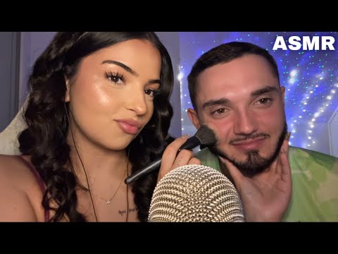 #ASMR - JE MAQUILLE MON COPAIN (il est trop belle) 😴
