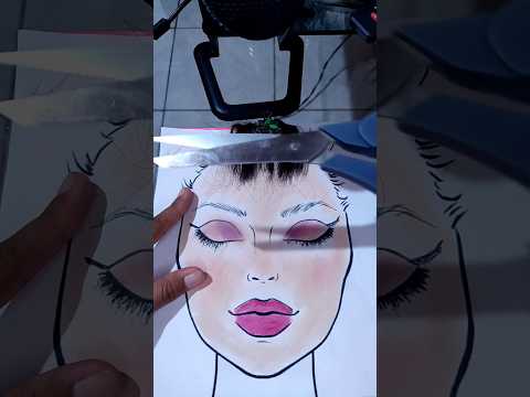 Asmr rosto no papel #asmrhaircut #asmrshorts #shorts #asmrmakeup