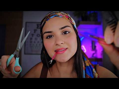 ASMR ROLEPLAY Cortando seu Cabelo Realista✨️ CABELEIREIRA