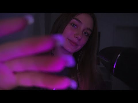 ASMR mouth sounds, personal attention, hand movements