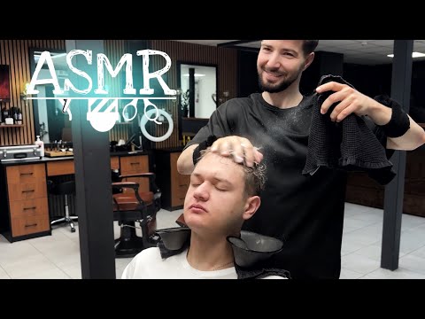 Barber Chair Head Wash + Powerful Scalp Massage | Next-Level Relax