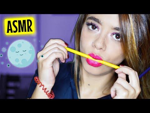 👄 ASMR PEN NOMS Mouths Sounds (asmr Pen Chewing Bitting) no talking 💛