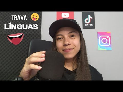 ASMR TRAVA LÍNGUAS - Voz Suave e Sussurros 😝👅