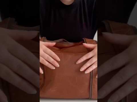 Relaxing bag packing ASMR 💤🤎 #asmr #relax #shortsvideo