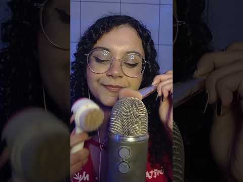 ASMR- Pincel na tela com sons de boca