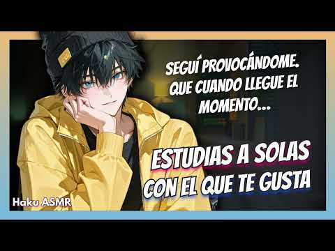 ASMR Roleplay - Estudias a solas con el que te gusta - Haku ASMR