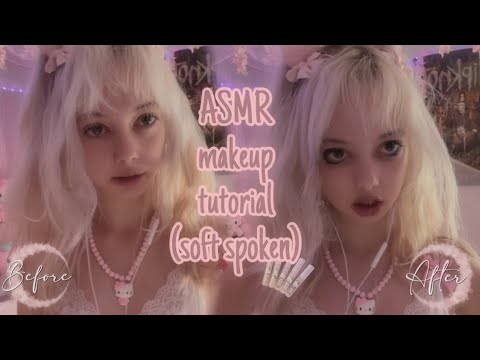 ASMR makeup tutorial💄 (soft spoken)