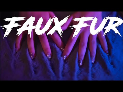 ASMR Faux Fur Scratching, Ocean Wave Sounds 💎 Visual Trigger