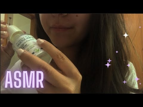 ASMR - J'utilise mes produits sur toi [Chuchotements, tapping, bruits de bouche] ☁️💜
