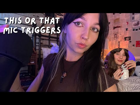 ASMR Fast and Aggressive Mic Triggers 🎙️w/ @JulesAsmr8 (this/that, gripping, scratching)