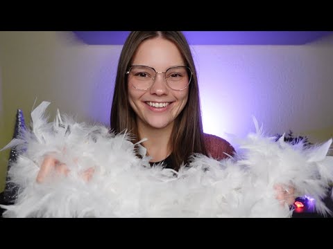 ASMR Fabric, Feather and Fur Sounds (Soft Spoken English & German) - KENDRA'S CUSTOM ASMR VIDEO