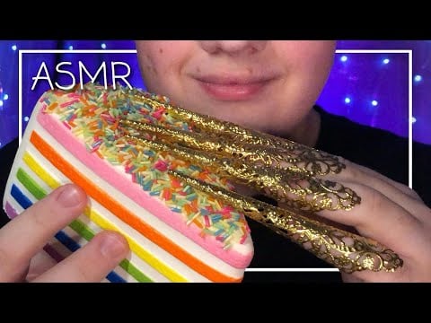 ASMR 1 Hour Tingly Cake Tapping & Scratching! 🍰 (No Talking)