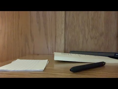 ASMR Do Homework With Me | Making Flashcards | Writing Sounds