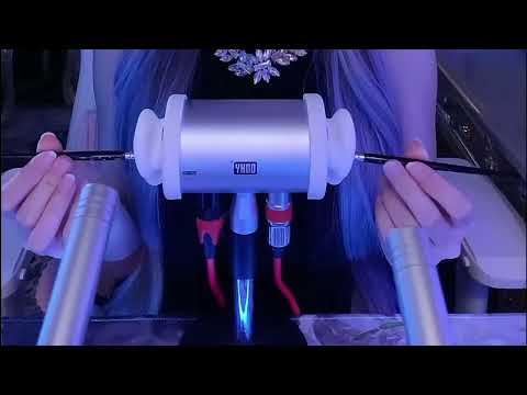 Cleaning Your Ears with Goose Feather,Cotton Swabs & Water Tofu Sounds | Realistic ASMR (No Talking)