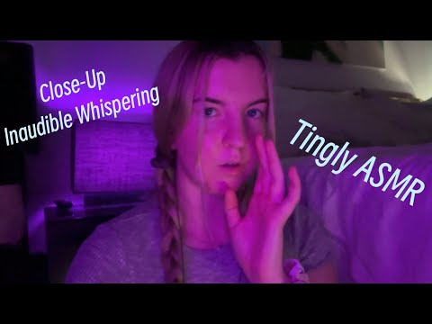 ASMR Inaudible Whisper (high sensitivity and hand movements)