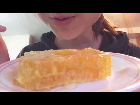 ASMR HONEYCOMB (STICKY, CHEWY EATING SOUNDS) 🍯🍯