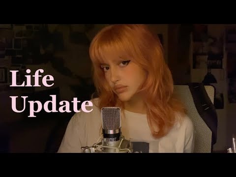 ASMR ENG slow whisper ramble, life update❤️😴 close up whispering 