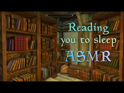 ASMR | Let me read to you 📚 soft Skyrim music | ear to ear whispering