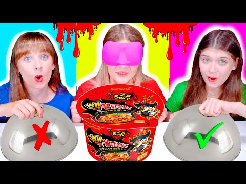 ASMR Funny Eating With Closed Eyes Mukbang Food Challenge