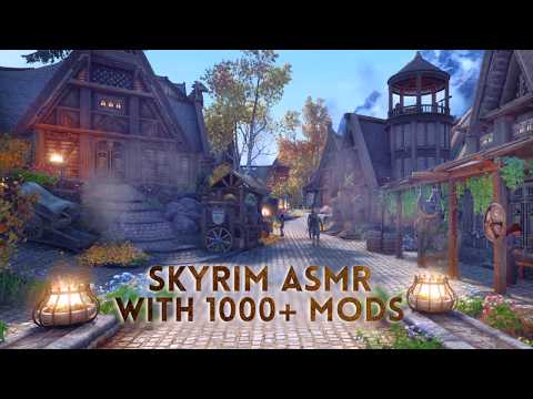 Skyrim ASMR 🐲 Playing The Main Quest with 1000+ Mods 🗡️ Close Up Whispering