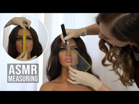 ASMR Relaxing Face Exam Measuring with Latex Gloves (No Talking)