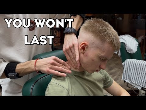 ASMR Barbershop | Ultimate Scalp, Face & Body Massage + Emotional Reactions