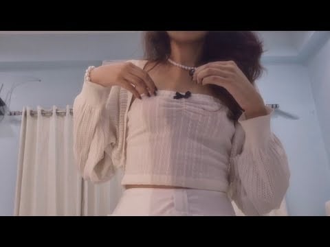 ASMR white themed fabric scratching (and other triggers)