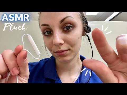 ASMR Plucking Your Negative Energy! (Lofi Apple Microphone)