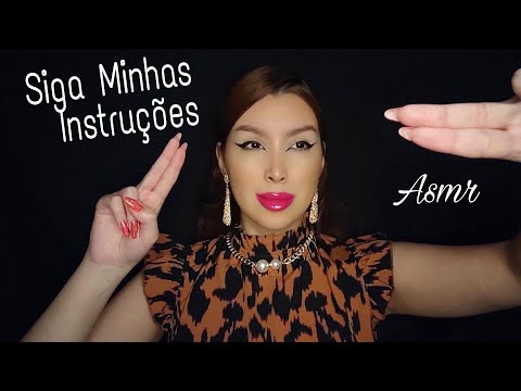 ASMR SIGA MINHAS INSTRUÇÕES 💤💤/ mão na tela e sons de boca