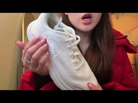 lofi asmr HOKA shoe tapping and scratching 