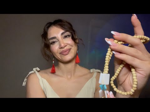 ای اس ام ار فارسی/رول پلی گردنبند فروشی و زیور آلات 📿🪬🎀 |jewellery storrole play ASMR