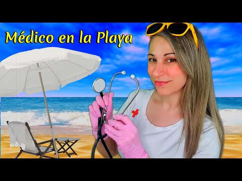 ASMR | 🏖️ Médico en la playa te Cura | Sonido del mar para dormir | SusurrosdelSurr