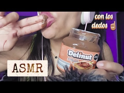 ASMR | CREMA DE AVELLANA CON LOS DEDOS #asmr #asmrsounds #asmrvideo #mouthsounds 