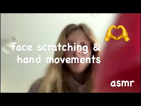 (asmr) face scratching and hand movements (lofi)