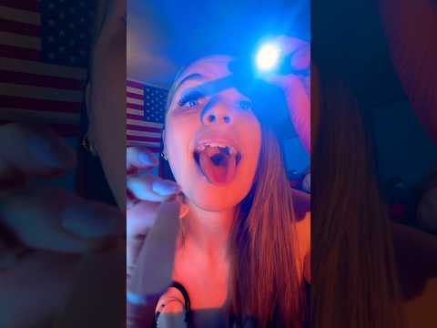 Fast throat exam #asmr #exam