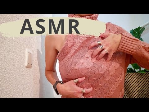 ASMR PURE SWEATER SCRATCHING | COZY ONE-SHOULDER CABLE KNIT | NO TALKING | DEEP SLEEP 😴💗