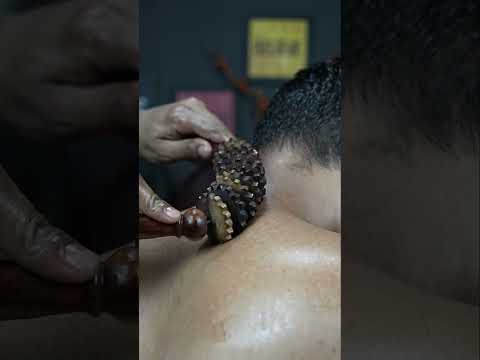 ASMR Satisfying Head And Shoulder Massage #shorts