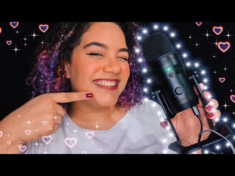 ASMR TESTANDO O MICROFONE NOVO 😍😍 Sons em camadas e chuva 💖 Fifine K690