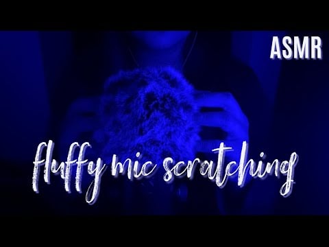 ASMR Fluffy Mic Scratching and Rubbing  (Slow and Fast) No talking