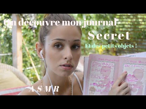 ASMR FRANÇAIS - Mon carnet secret et des objets de mon enfance et adolescence !