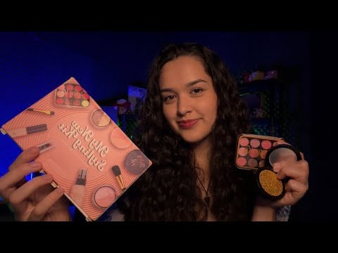 ASMR - kit de Maquiagem de plástico💄(plastic makeup asmr)