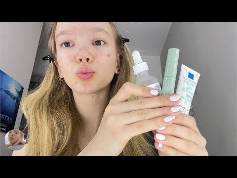 asmr do my skincare with me!! 💕 tapping, scratching, whispering and more🤗