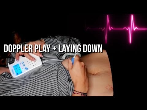 Daily Heartbeat & Tummy Sounds + Doppler Play While Laying Down [ASMR]