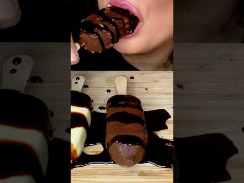 The Most Satisfying Chocolate Ice Cream Bar #asmr #icecream
