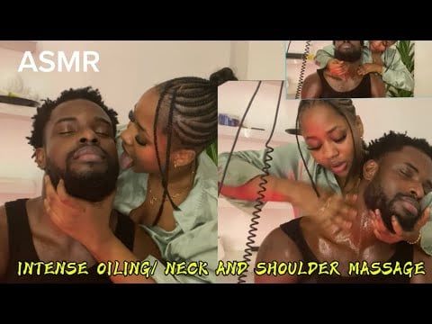 ASMR💫INTENSE OILING/ NECK AND SHOULDER MASSAGE 