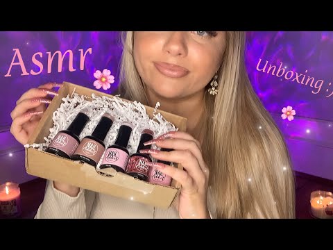 ASMR Nail Polish Unboxing | Tapping, Scratching, Camera Tapping 💅🏽💕