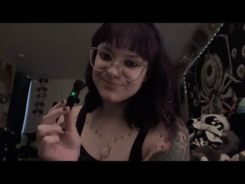 ASMR | Trying Out A NEW Mini Mic! lofi whispered rambling, tapping, etc