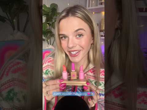 #asmr Wooden Pampering 🩷 #asmrsounds #asmrcommunity #asmrvideo #asmrwood #pampering #tingles